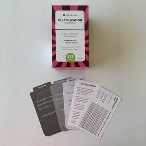 THINK TANK SCHOLAR Multiplication Flashcards Set